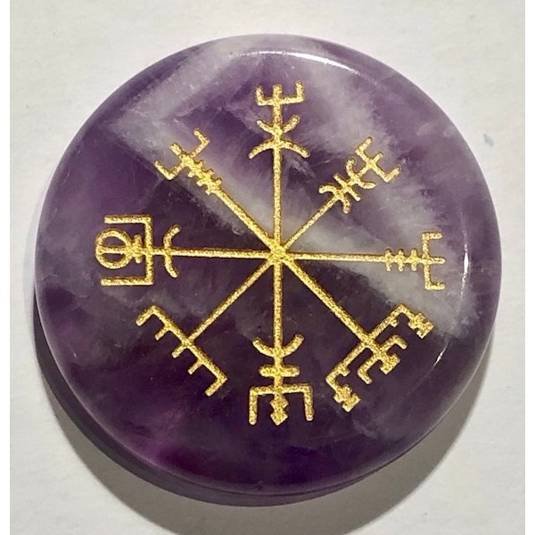 Viking Runic Compass Amethyst